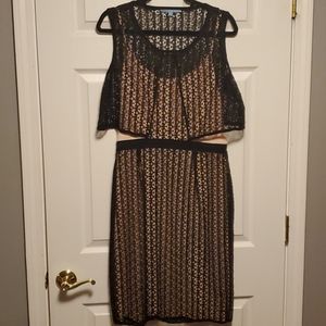 Antonio Melani Lace and Jersey Dress